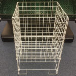 White Square Wire Dump Bin 550mm x 550mm