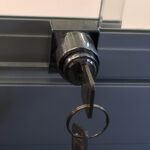 Aluminium & Glass Display Storage Counter Lock