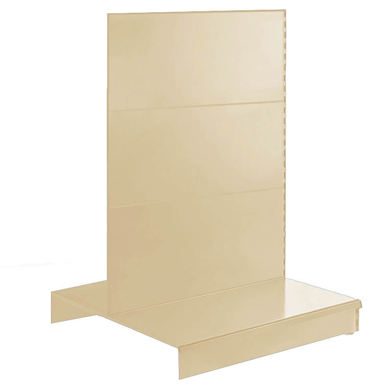 Cream Retail Gondola Shelving - Uni-Shop Cream Retail Gondola Shelving