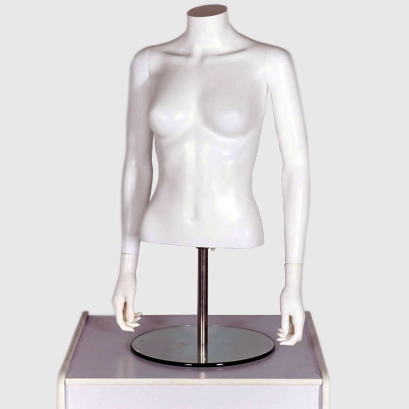 Female Torso Headless Bust Mannequin Matt White - Uni-Shop Female Torso Headless Bust Mannequin Matt White