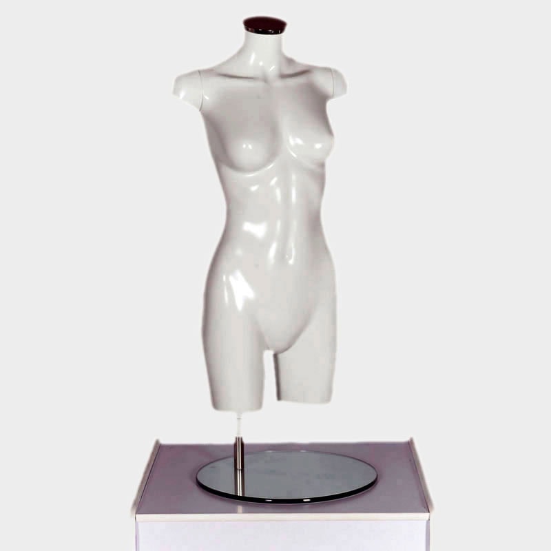 Female Torso Headless Mannequin Gloss White - Uni-Shop Female Torso Headless Mannequin Gloss White