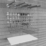 Garage Storage Pino-Grey Slatwall Kit 6 Panels