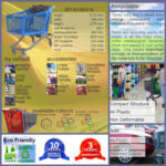220 litre innovative plastic shopping trolley specifications
