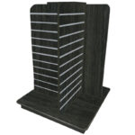 4-Way Slatwall Gondola Unit - Jet Oak