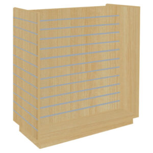 Slatwall Gondola H Shaped Irish Maple With Aluminium Inserts