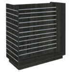 H-Shaped Slatwall Gondola Unit - Jet Oak