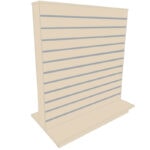Slimline Slatwall Gondola Display Island - Cream
