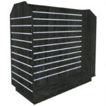 Tombstone H-Shaped Slatwall Gondola Unit - Jet Oak