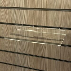 Slatwall Small Acrylic Shelf Shop Fitting - Uni-Shop Slatwall Small Acrylic Shelf Shop Fitting