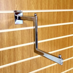 Slatwall Stepped Arm Shop Fitting - Uni-Shop Slatwall Stepped Arm Shop Fitting