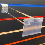 Slatwall Straight Hooks With Overarm And Ticket Holder
